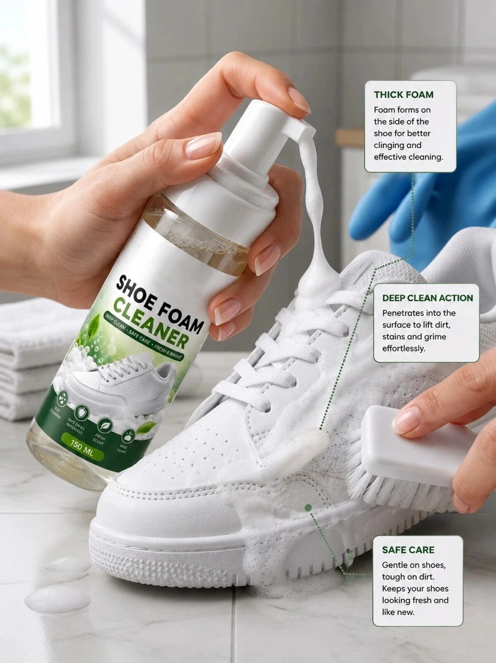 Shoe Cleaner Foam Spray
